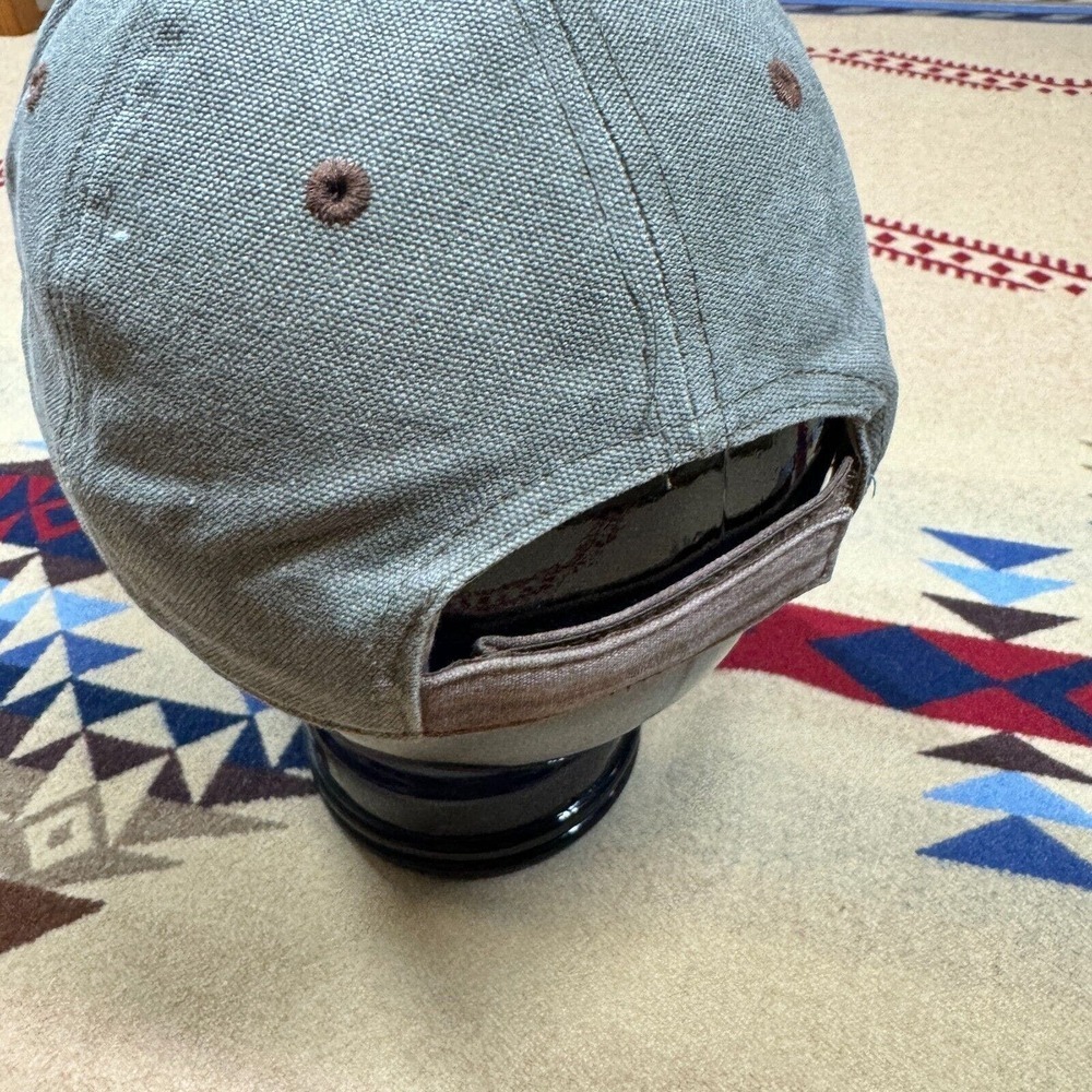 Disneyland Canvas Hat Strapback Cap Faded Wash Metal Emblem Disney Parks - Picture 4 of 4